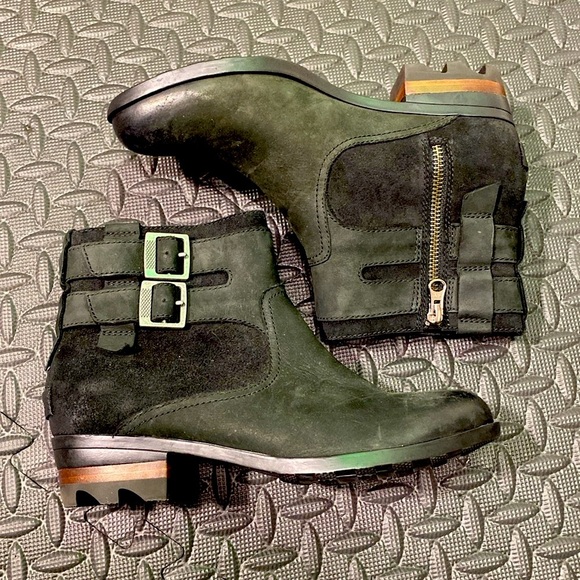 Sorel Lolla Waterproof Leather Ankle Boot, Zip Closure Black, NWOT - Picture 3 of 10